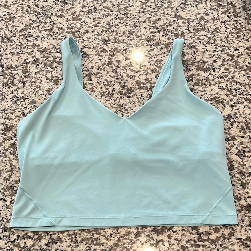 Lululemon Align Tank Top w/ Built in Bra in Icing Blue Size 14